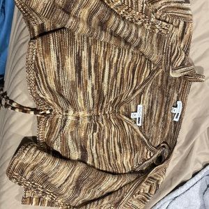 Two piece set. Crop tank and cardigan